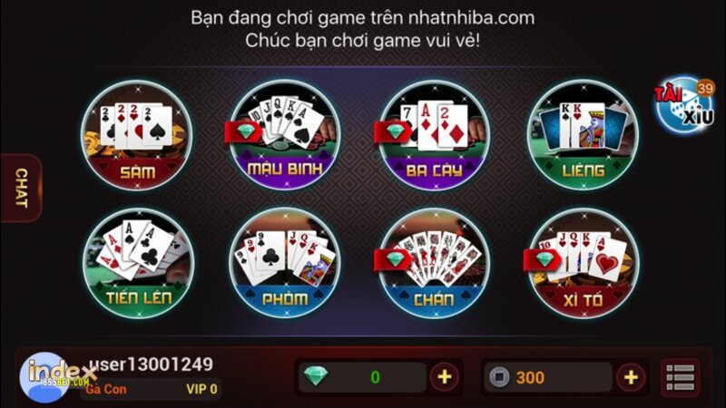 855Bet Card Games - Game Lobby And Card Category Organization